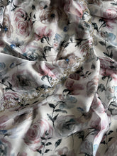 Load image into Gallery viewer, Pure Satin Georgette Multicolor Print n Diamond Cut Work Fancy Designer Partywear Saree Design