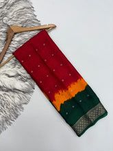 Load image into Gallery viewer, New Festive Wear Multi Color Dola Silk Jacquard Zari n Print Work Fancy Designer Saree With Blouse