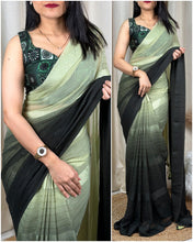 Load image into Gallery viewer, New Partywear Pedding Color Print n Tussles Work Fancy Designer Saree