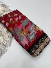 Load image into Gallery viewer, New Wedding Wear Pure Mangalkari Viscouse Silk Print Weaving n Sequence Lace Work Fancy Designer Saree