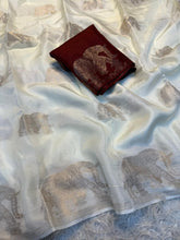 Load image into Gallery viewer, Splendorous Party Wear Pure Soft Viscose Silk Zari Work Fancy Designer Saree With Blouse