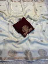 Load image into Gallery viewer, Entrancing Party Wear Pure Soft Viscose Silk Zari Work Fancy Designer Saree With Blouse