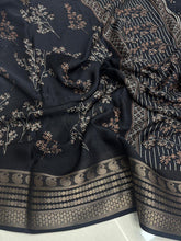 Load image into Gallery viewer, Elegant Party Wear Pure Soft Silk Printed Saree With Rich Pallu n Matching Blouse Piece
