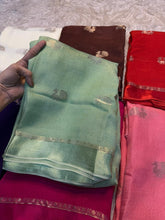 Load image into Gallery viewer, Forbearance Function Wear Pure Soft Viscose Silk Jacquard Design n Satin Border Fancy Designer Saree With Blouse Piece