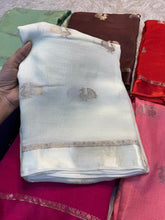 Load image into Gallery viewer, Forbearance Function Wear Pure Soft Viscose Silk Jacquard Design n Satin Border Fancy Designer Saree With Blouse Piece