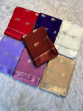 Load image into Gallery viewer, Traditional Wedding Wear Pure Soft Viscose Silk Jacquard Design n Satin Border Fancy Saree With Elegant Blouse Piece