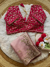 Load image into Gallery viewer, New Wedding Wear Silk Embroidery n Sequence Work Fancy Designer Saree With Stitched Blouse