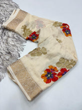 Load image into Gallery viewer, Magnetic Function Wear Pure Silk Rich Pallu n Mirror Work Designer Saree With Blouse Piece