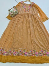 Load image into Gallery viewer, New Festive Wear Georgette With Heavy Embroidery Work Gown