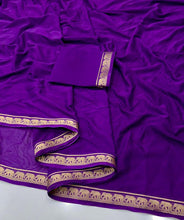 Load image into Gallery viewer, Desiring Function Wear Crape Silk Jacquard Weaving Zari Work Fancy Saree With Blouse Piece