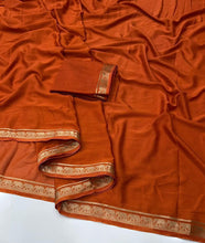 Load image into Gallery viewer, Desiring Function Wear Crape Silk Jacquard Weaving Zari Work Fancy Saree With Blouse Piece