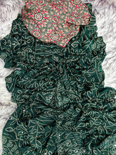 Load image into Gallery viewer, Gratifying Function Wear Pure Satin Silk Ajrak Printed Rich Pallu n Mirror Work Designer Saree With Blouse Piece