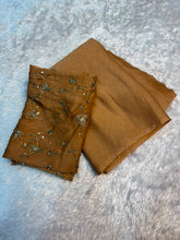 Load image into Gallery viewer, Excellent Party Wear Rangoli Crush Silk Thread n Sequence Work Blouse With Designer Saree