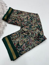 Load image into Gallery viewer, Excellent Party Wear Pure Soft Kashmiri Cotton Silk Designer Printed n Rich Pallu Saree With Blouse Piece
