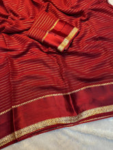 Load image into Gallery viewer, Charming Function Wear Pure Viscose Georgette Fabric With Satin Border Work Saree With Blissful Blouse Piece