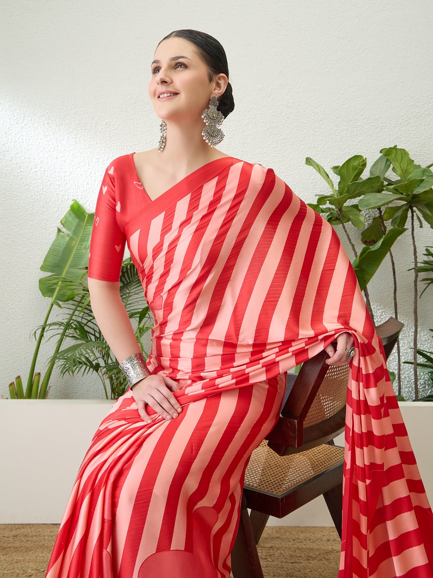 Elegant Festive Wear Silk Print Tussle Work Fancy Designer Saree With Unstitched  Blouse