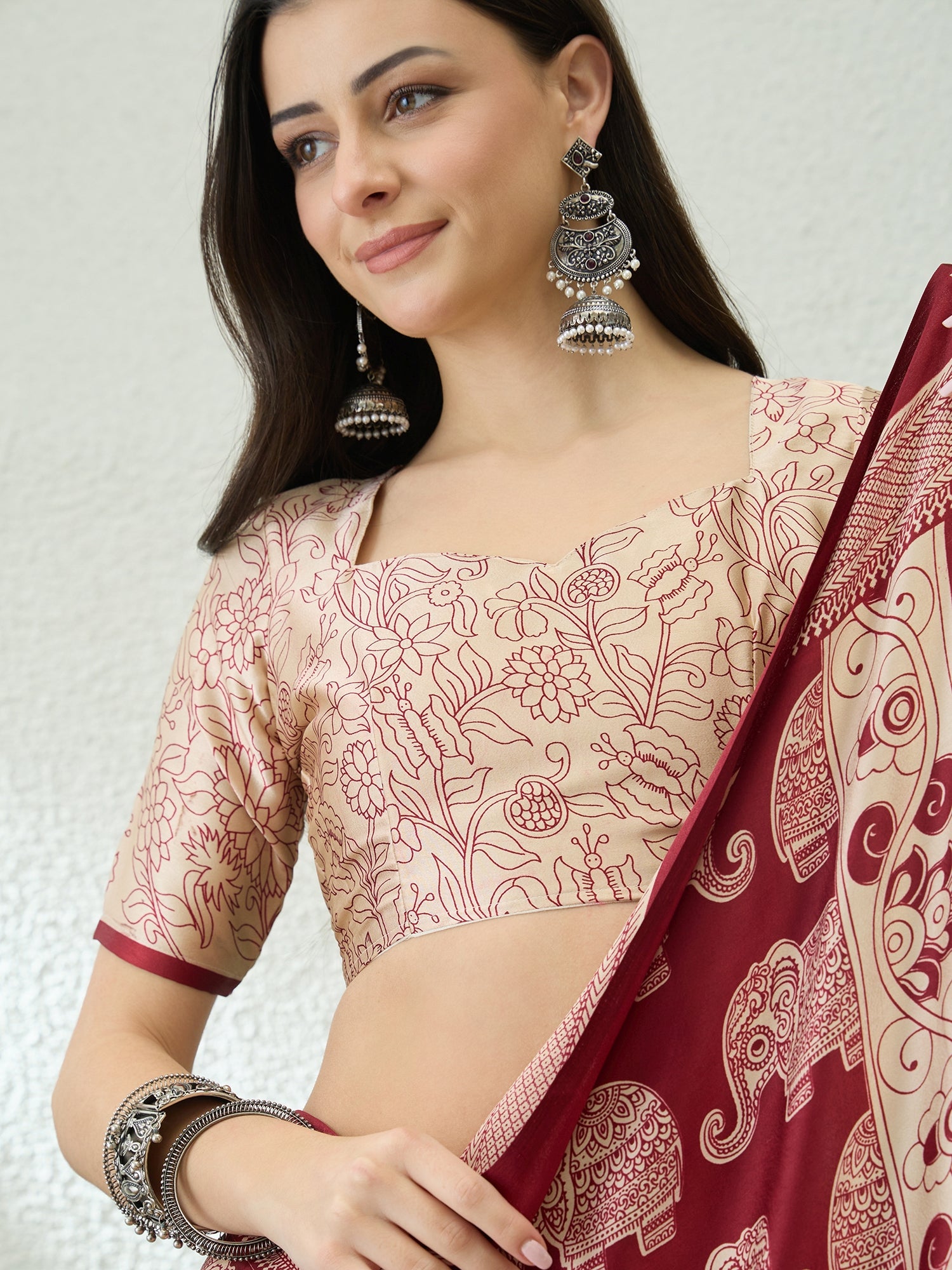 Artisanal Festive Wear Pure Silk Print Rich Fancy Designer Saree With Unstitched Blouse