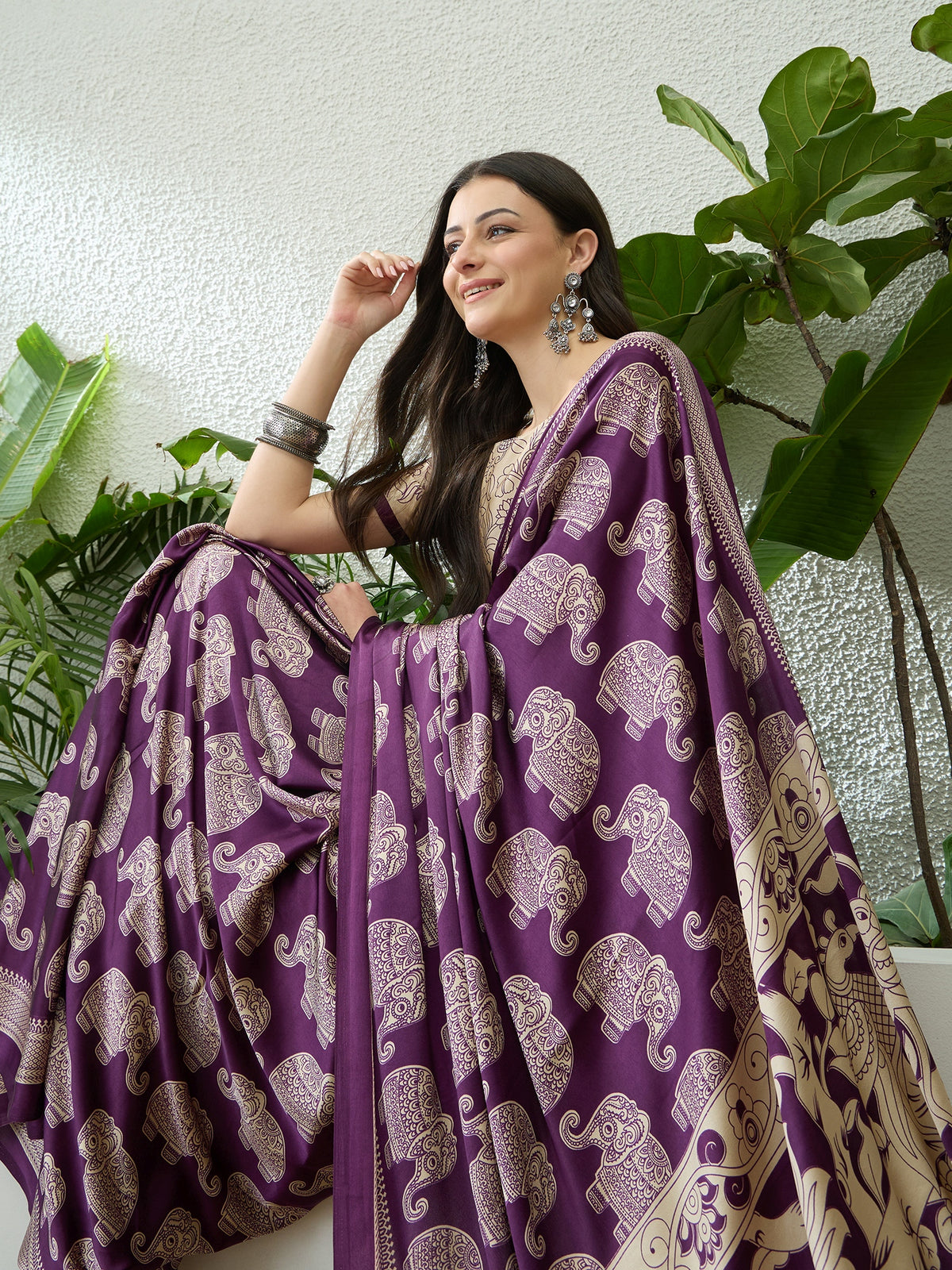 Artisanal Festive Wear Pure Silk Print Rich Fancy Designer Saree With Unstitched Blouse