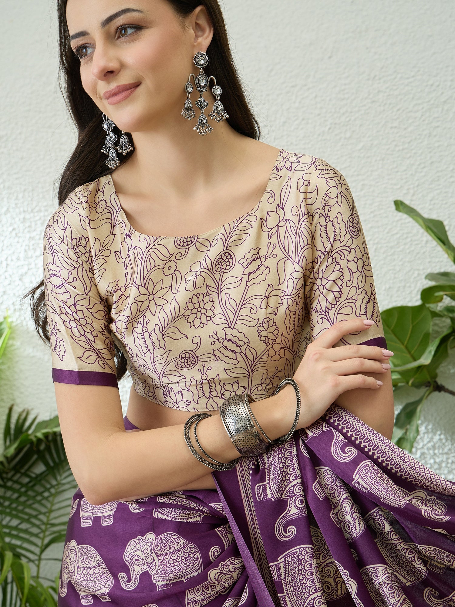 Artisanal Festive Wear Pure Silk Print Rich Fancy Designer Saree With Unstitched Blouse
