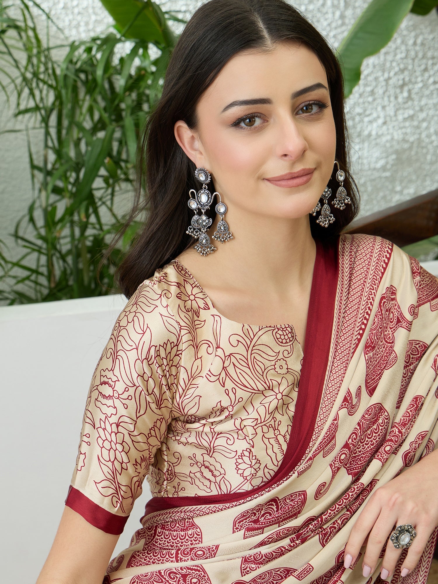 Artisanal Festive Wear Pure Silk Print Rich Fancy Designer Saree With Unstitched Blouse