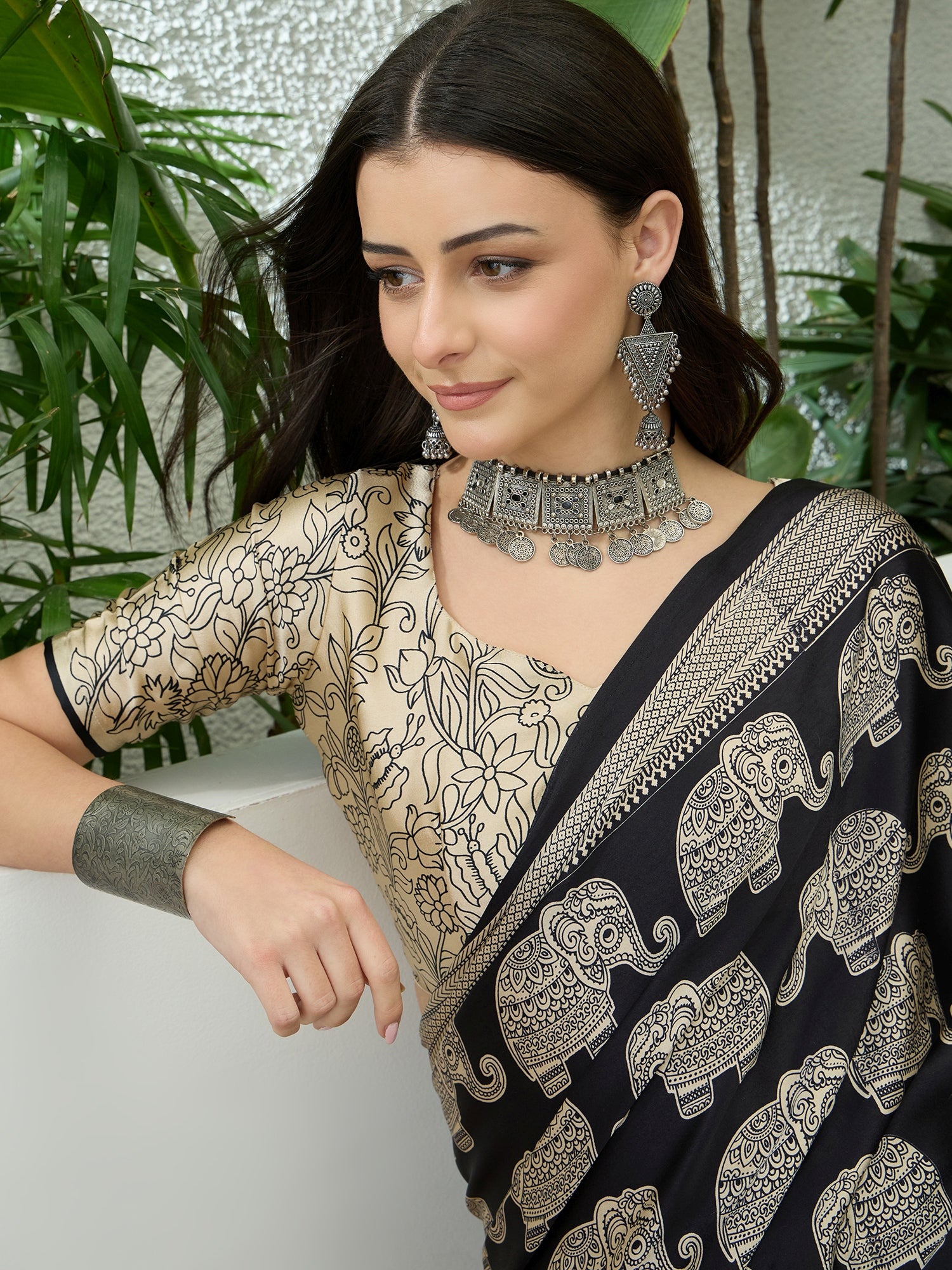 Artisanal Festive Wear Pure Silk Print Rich Fancy Designer Saree With Unstitched Blouse