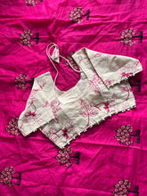 Load image into Gallery viewer, New Dalliance Chanderi Cotton Embroidery n Tussels Work Fancy Designer Function Wear Saree With Stitched Blouse
