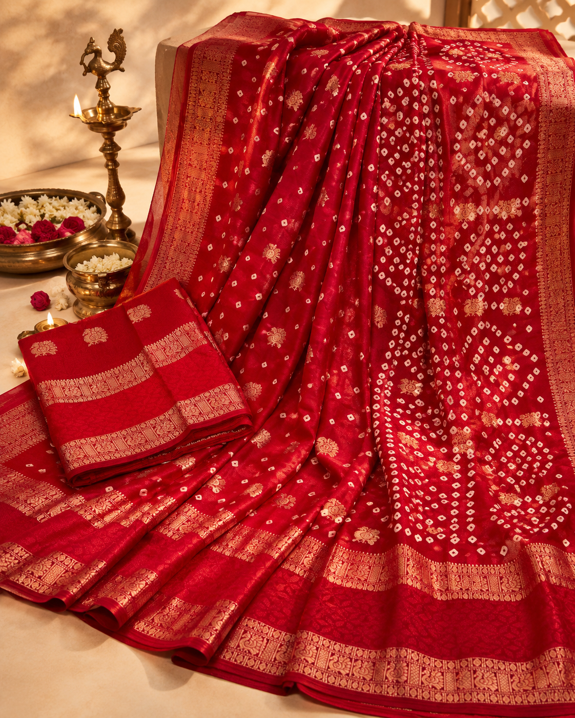 Traditional Function Wear Soft Georgette Jacquard Weaving Work Fancy Saree With Blouse Piece