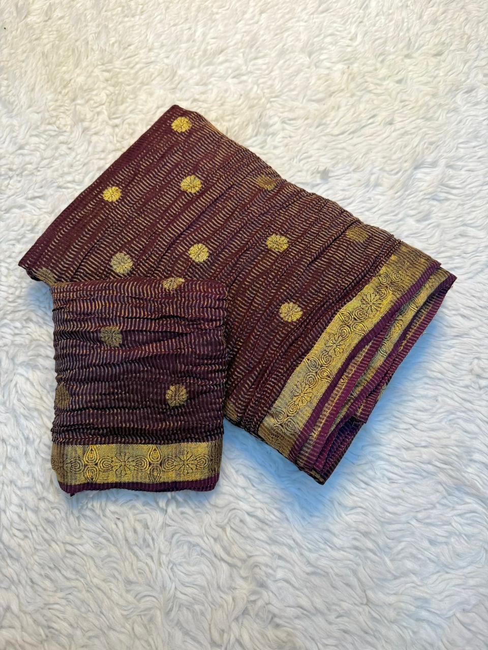 Gratifying Party Wear Viscose Tissue Weaving Silk Zari Work Fancy Designer Saree With Blouse