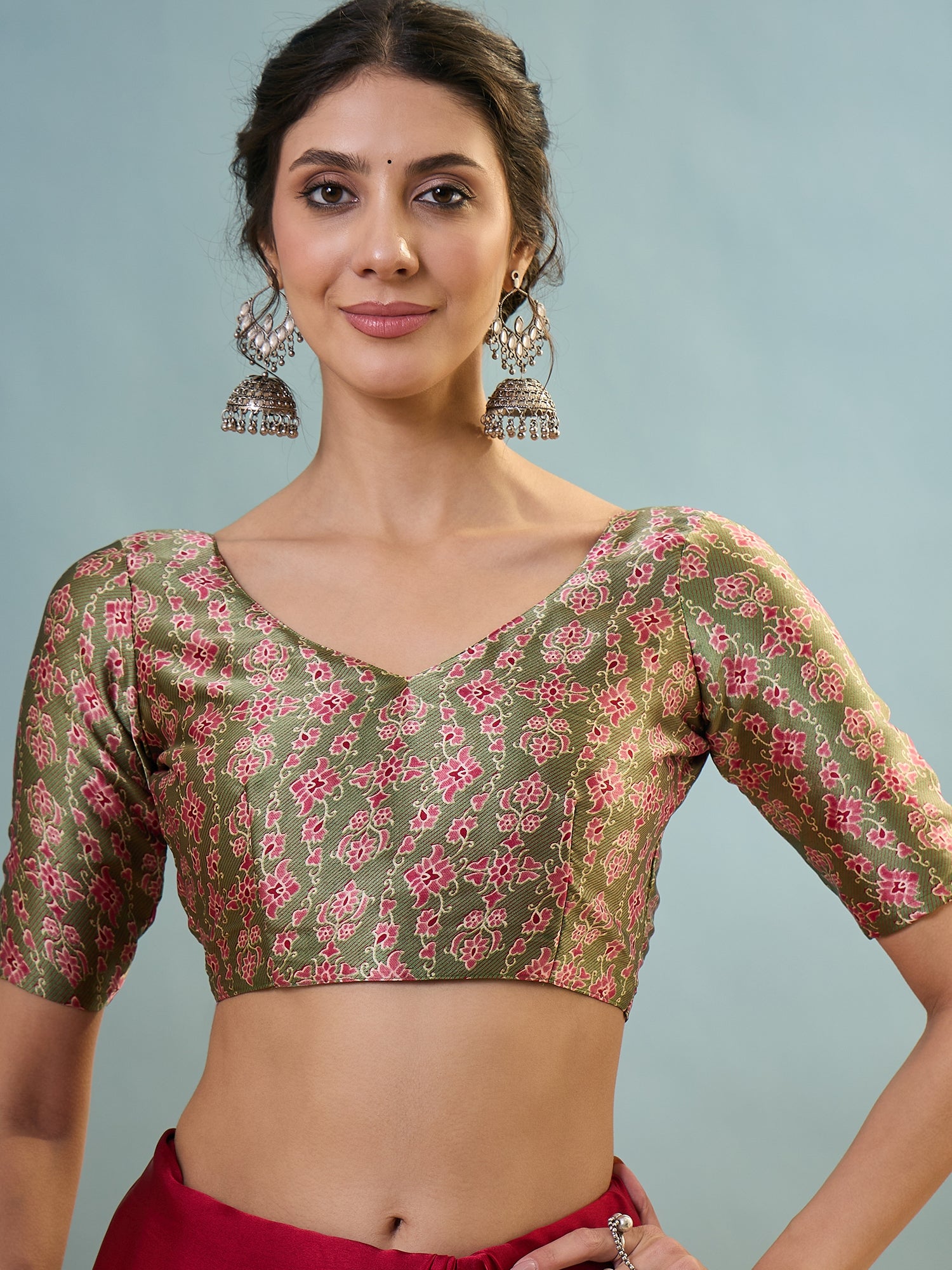 Confounding Festive Wear Silk Print Design Rich Pallu Fancy Saree With Unstitched Blouse Piece