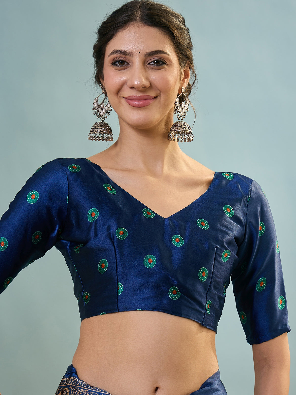 Attractive Function Wear Silk Print Designer Fancy Saree  With Unstitched Blouse Piece