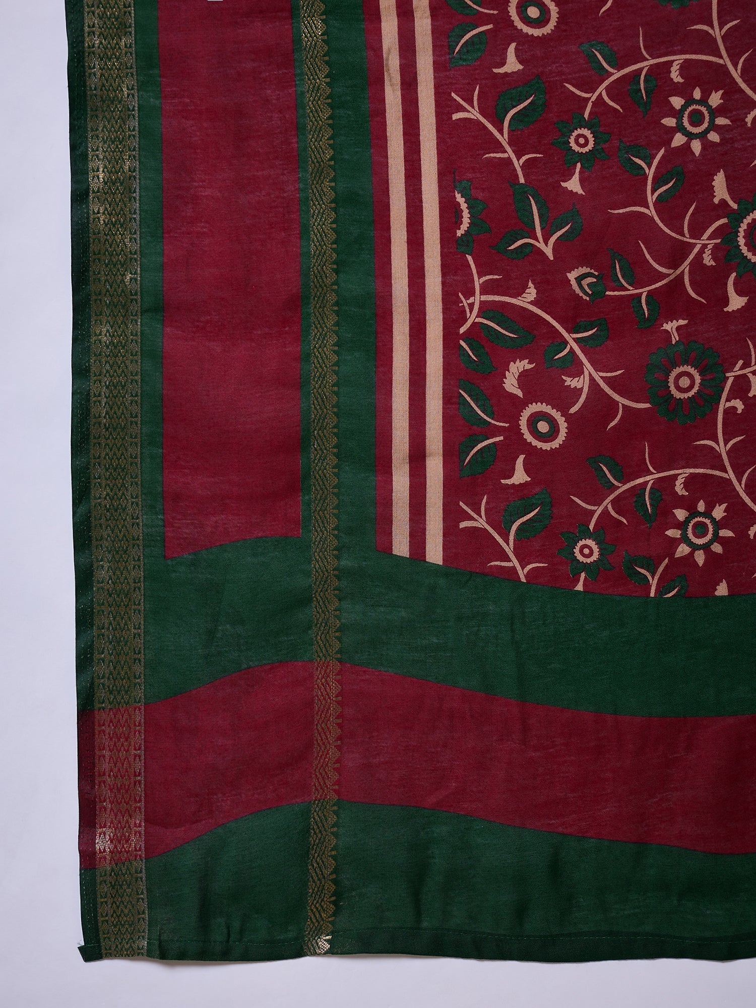 Elegant Party Wear Silk Print Design Fancy Saree With Unstitched Blouse Piece