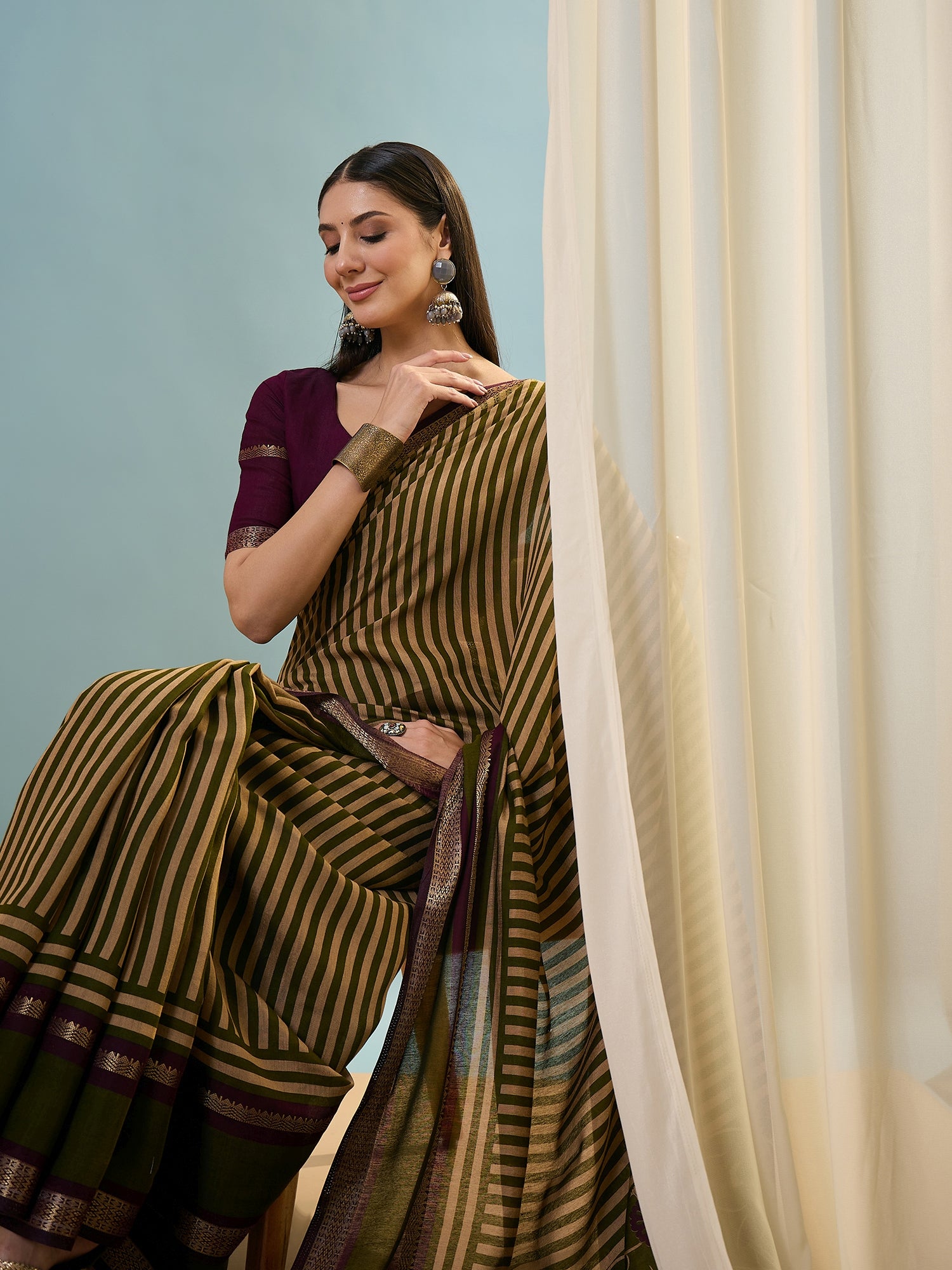 Elegant Party Wear Silk Print Design Fancy Saree With Unstitched Blouse Piece