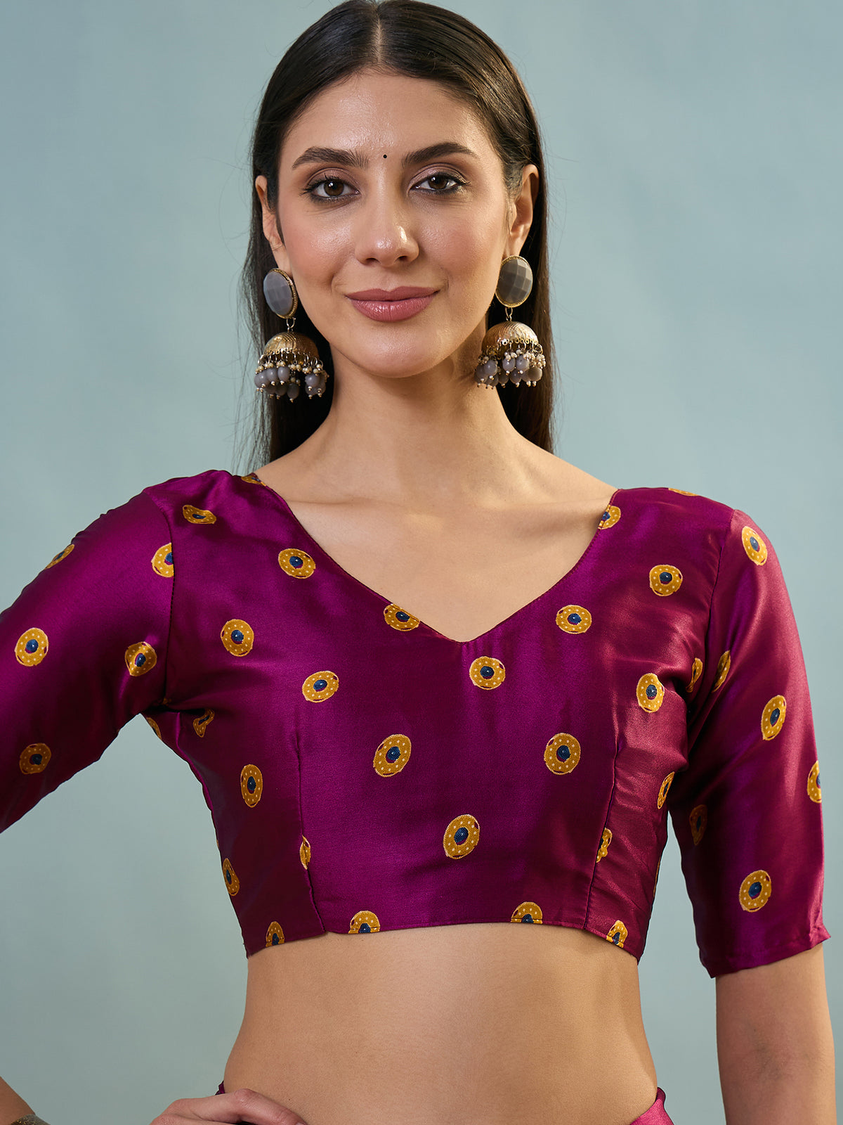 Attractive Function Wear Silk Print Designer Fancy Saree  With Unstitched Blouse Piece