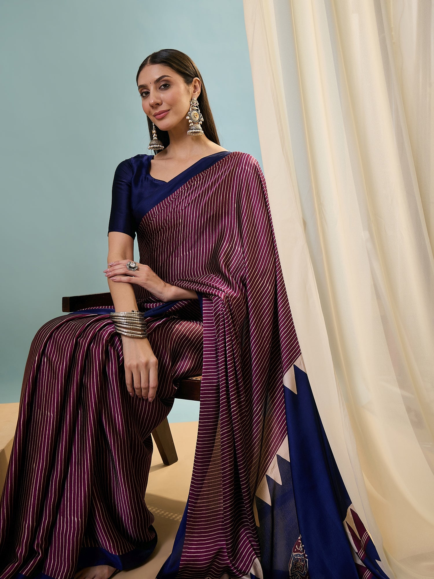 Marvellous Party Wear Silk Print Design Rich Pallu Fancy Saree With Unstitched Blouse Piece