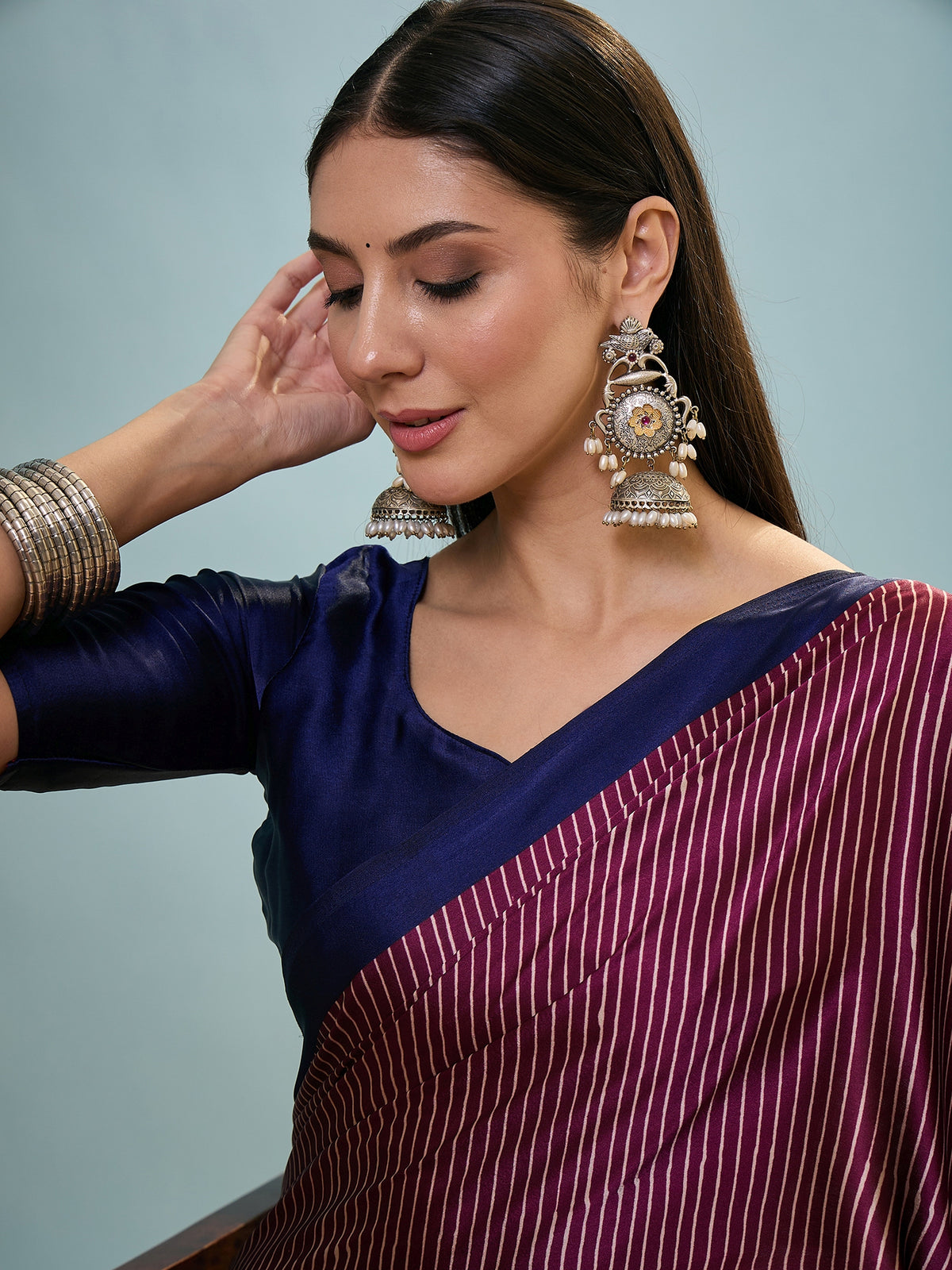 Marvellous Party Wear Silk Print Design Rich Pallu Fancy Saree With Unstitched Blouse Piece