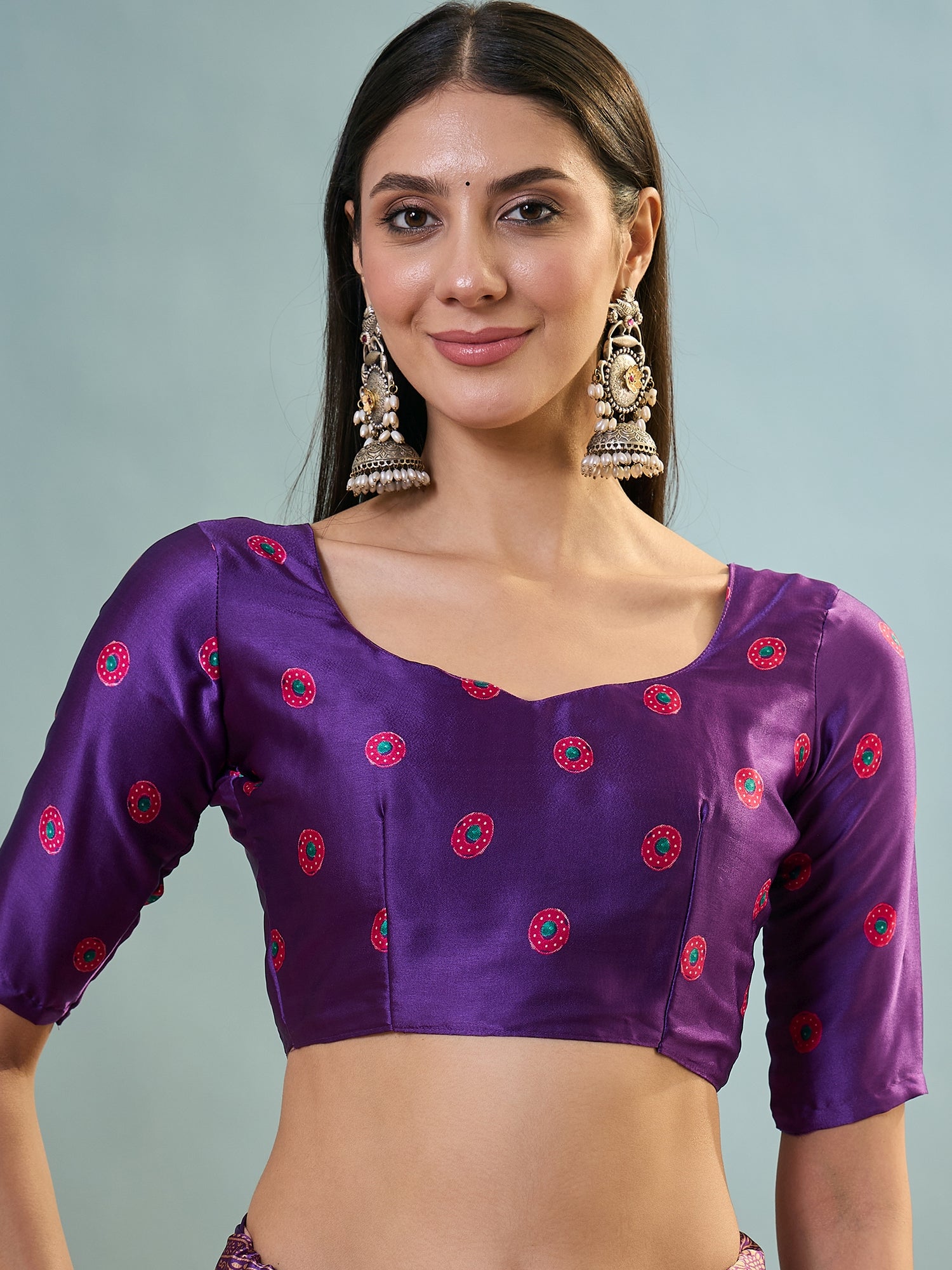 Attractive Function Wear Silk Print Designer Fancy Saree  With Unstitched Blouse Piece