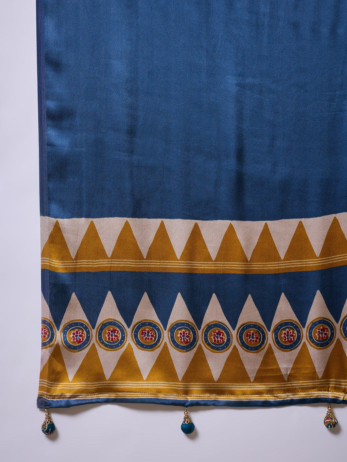 Marvellous Party Wear Silk Print Design Rich Pallu Fancy Saree With Unstitched Blouse Piece