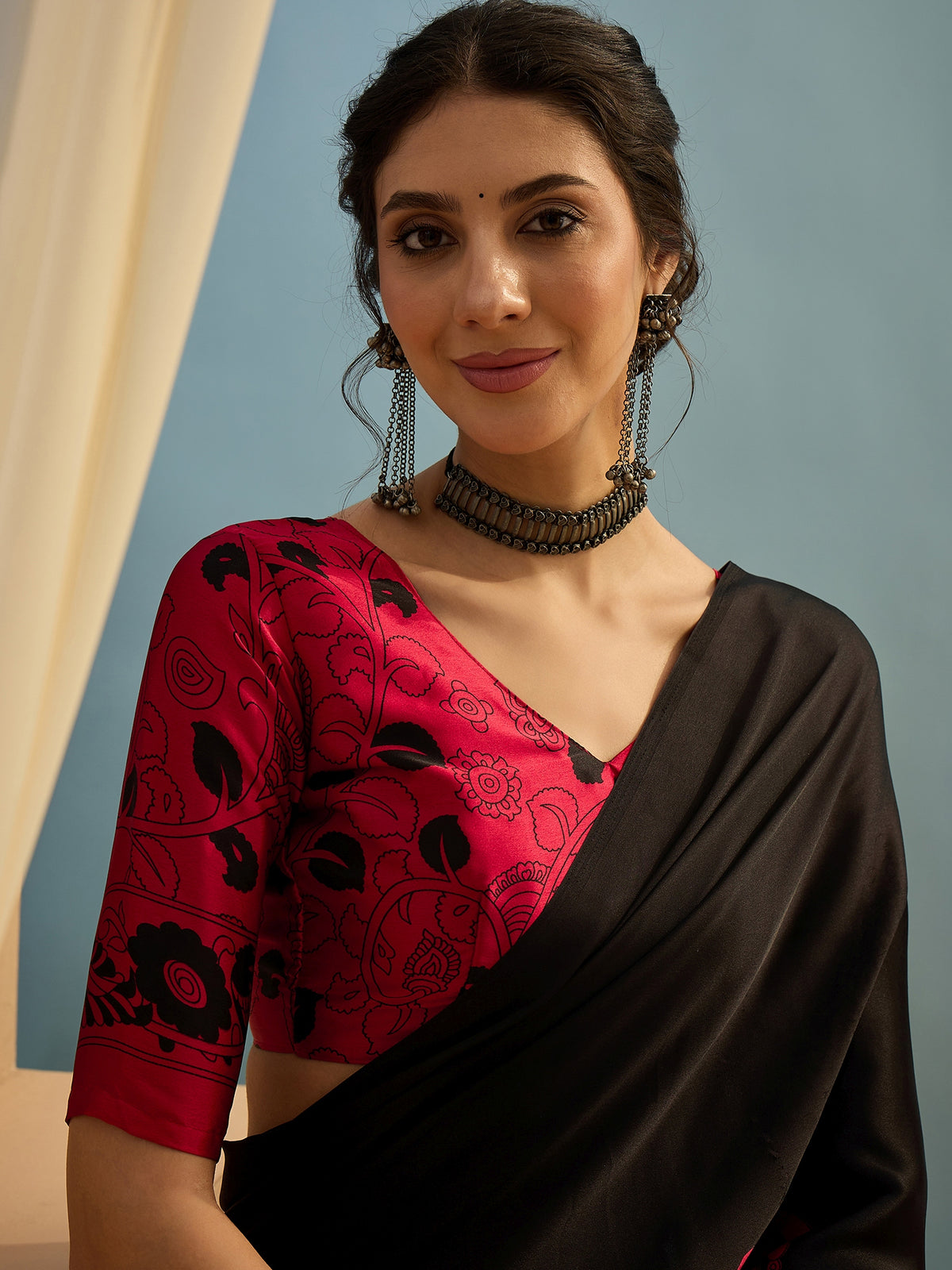 Attractive Wedding Wear Silk Print Designer Saree With Unstitched Blouse For Occasion