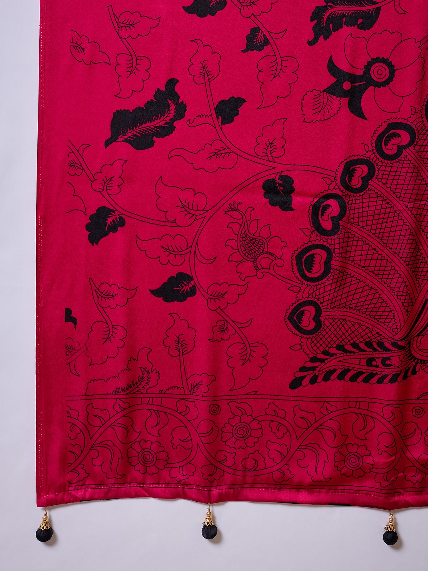 Attractive Wedding Wear Silk Print Designer Saree With Unstitched Blouse For Occasion