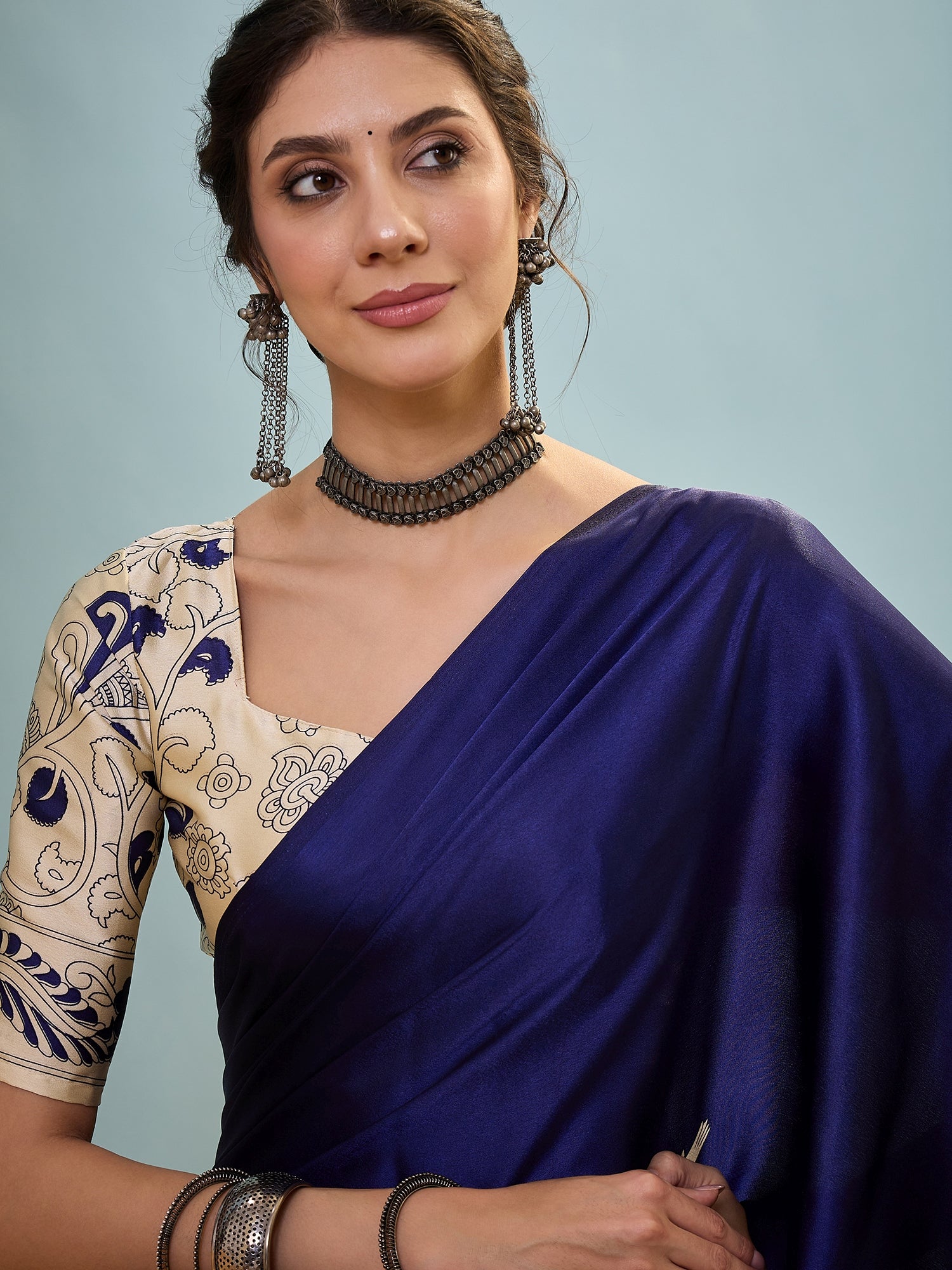 Attractive Wedding Wear Silk Print Designer Saree With Unstitched Blouse For Occasion