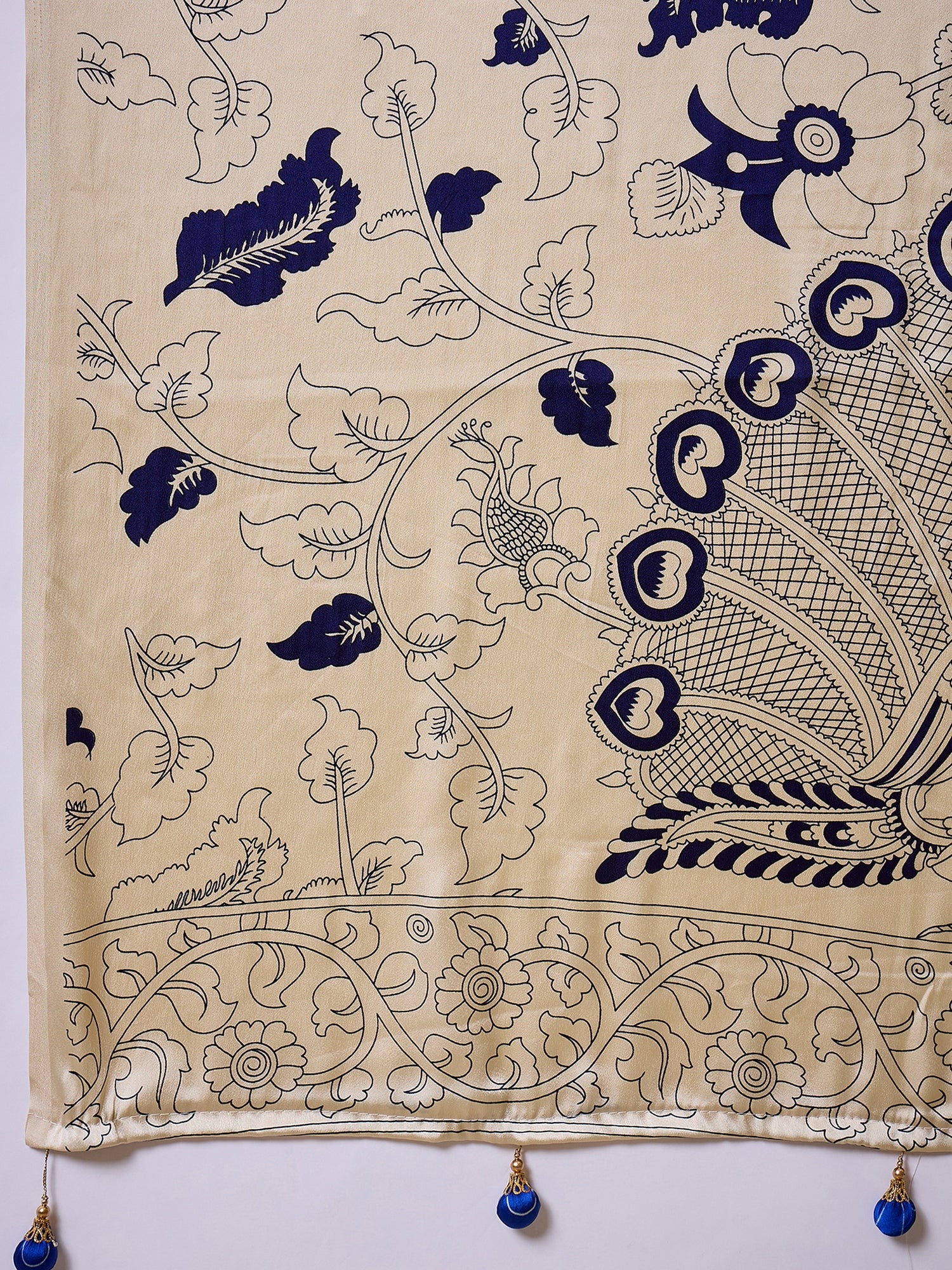 Attractive Wedding Wear Silk Print Designer Saree With Unstitched Blouse For Occasion