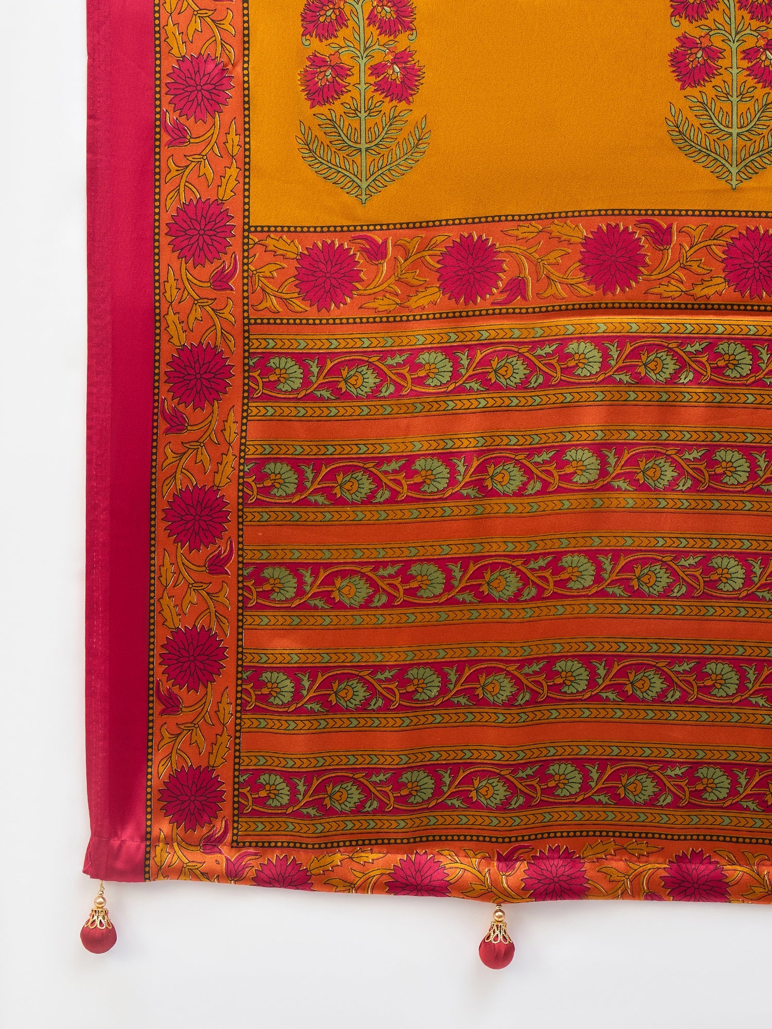 Regal Function Wear Silk Print Design Fancy Saree With Elegant Blouse Piecec