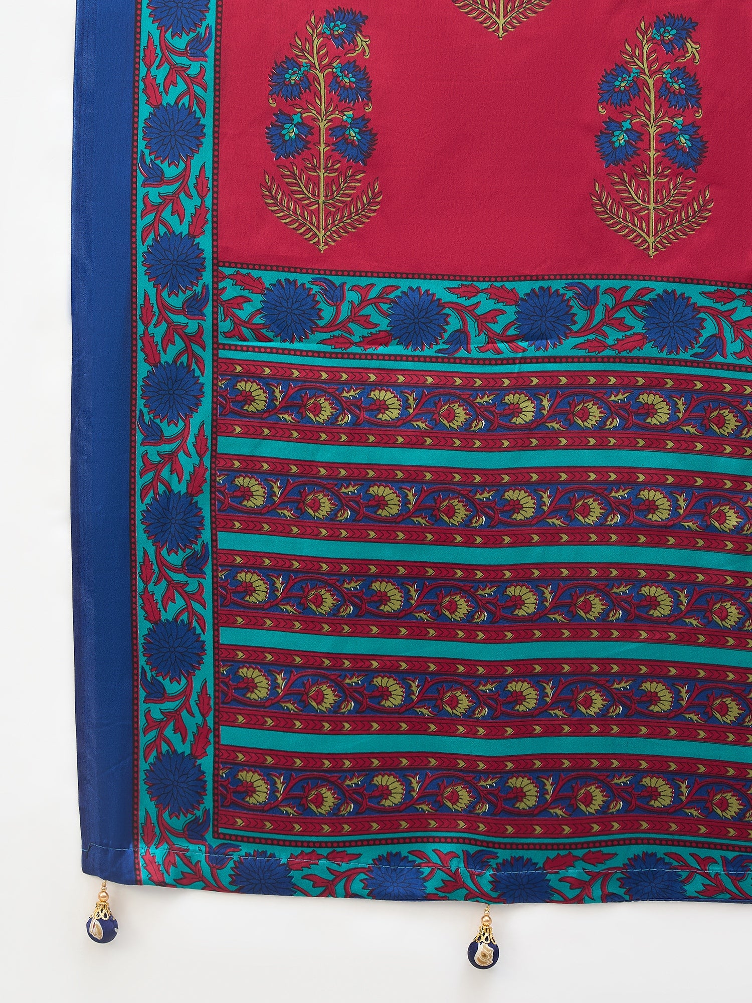 Regal Function Wear Silk Print Design Fancy Saree With Elegant Blouse Piecec