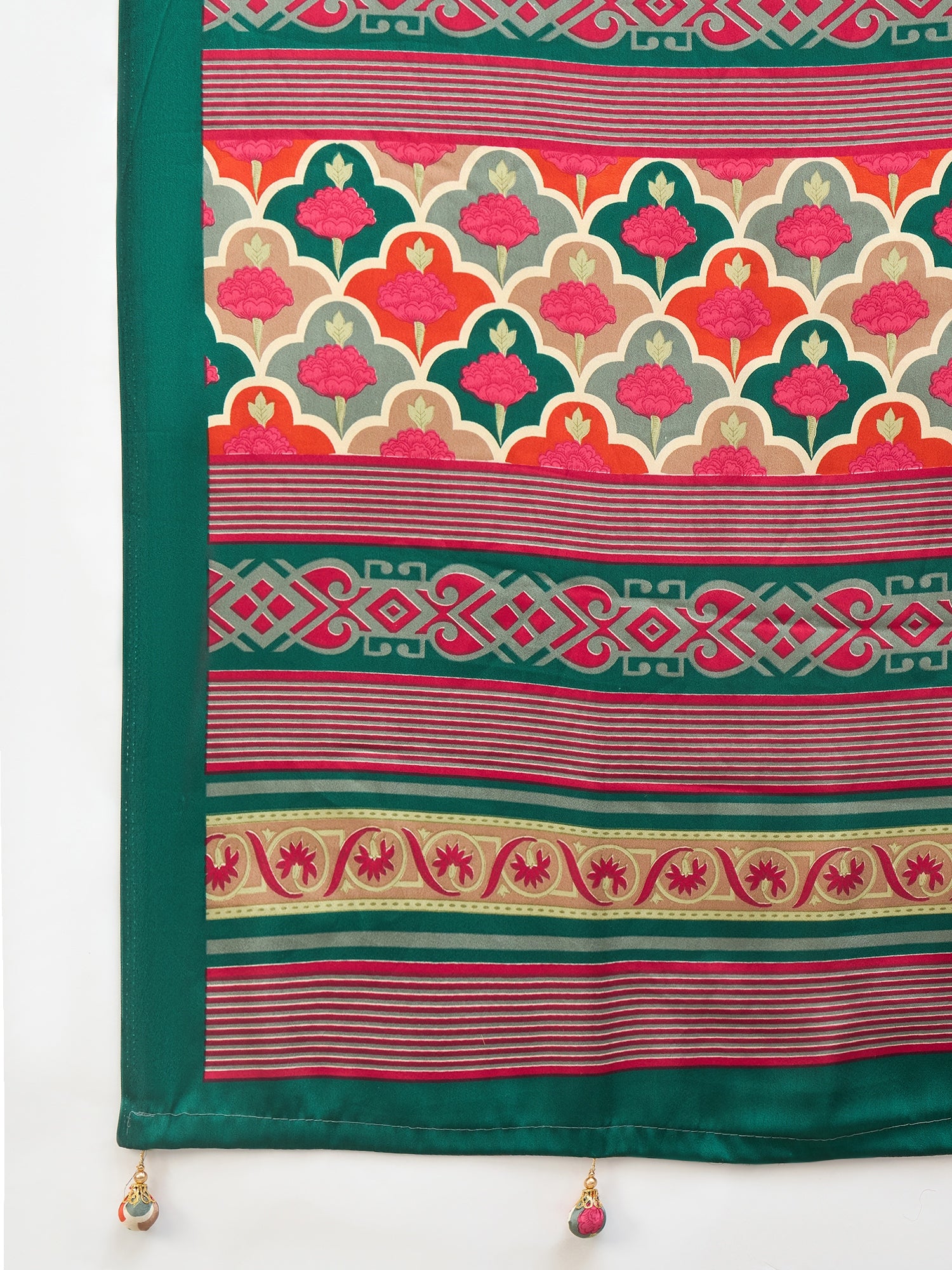 Blossom Party Wear Silk Flower Print Designer Saree With Unstitched Blouse Piece