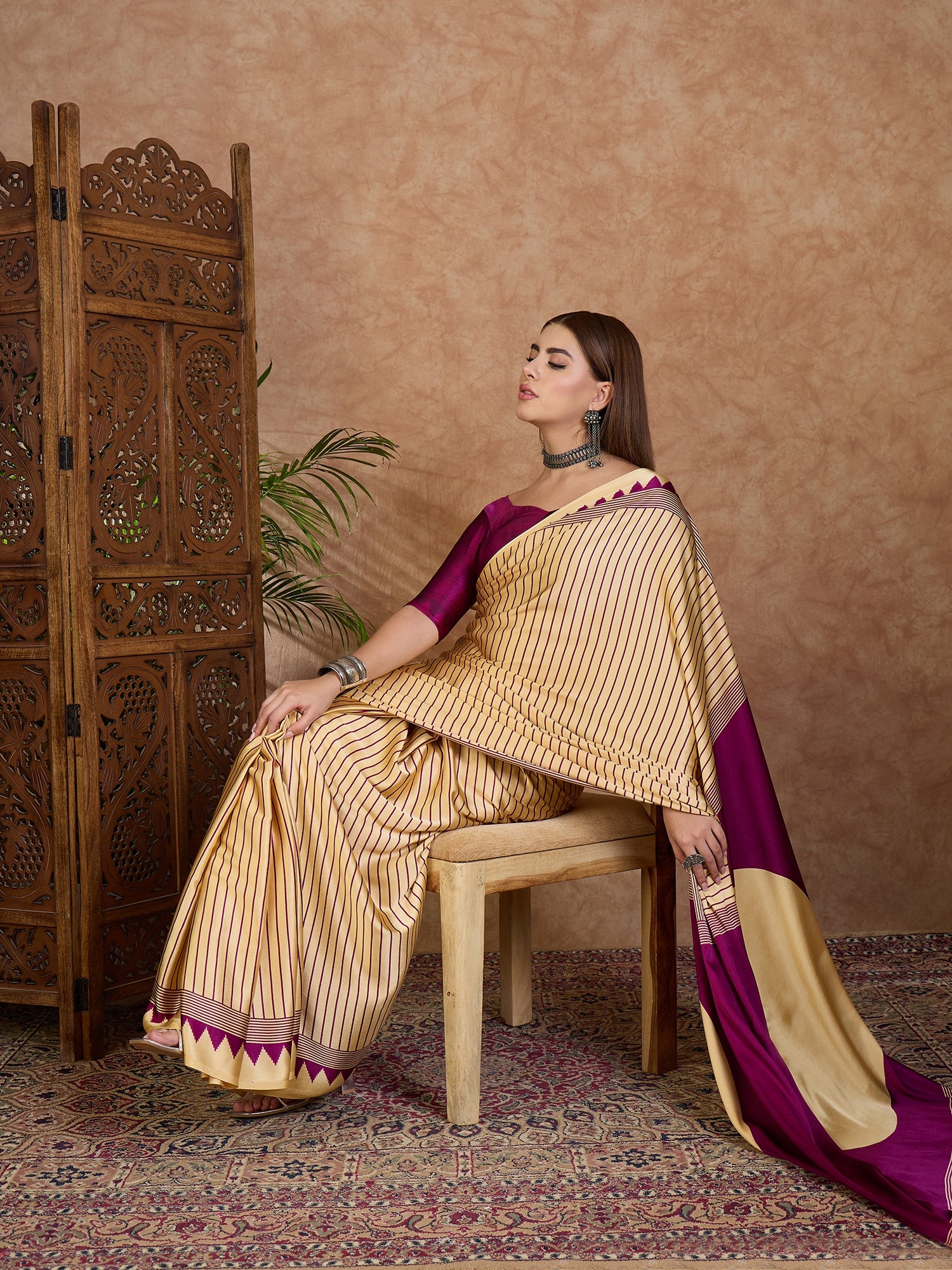 Latest Festive Wear Silk Print Designer Fancy Saree With Unstitched Blouse