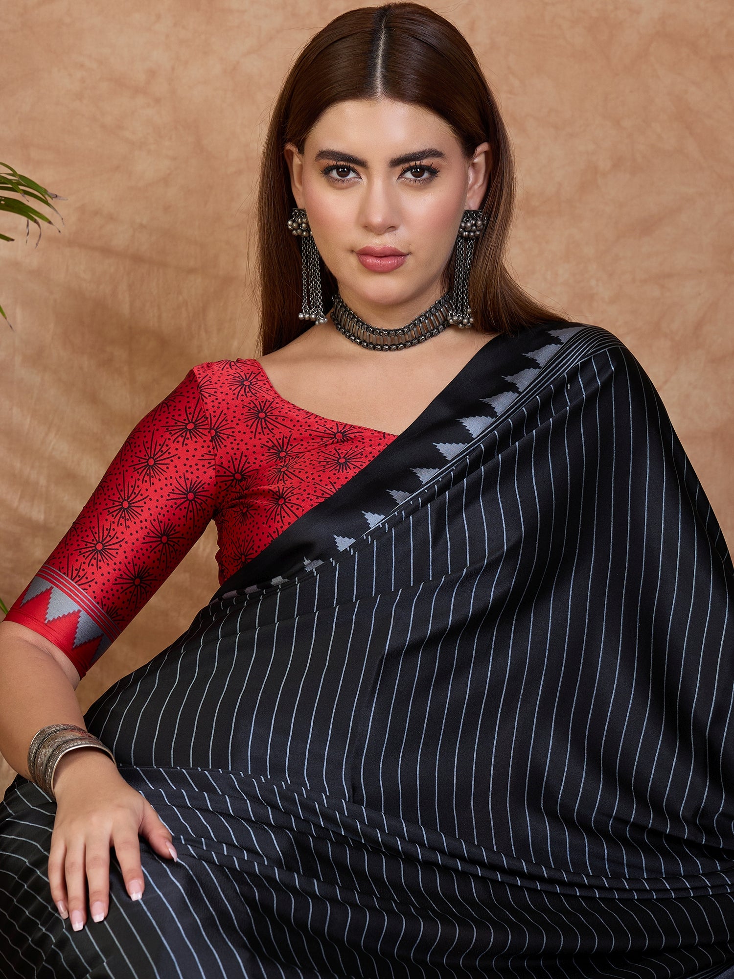 Latest Festive Wear Silk Print Designer Fancy Saree With Unstitched Blouse