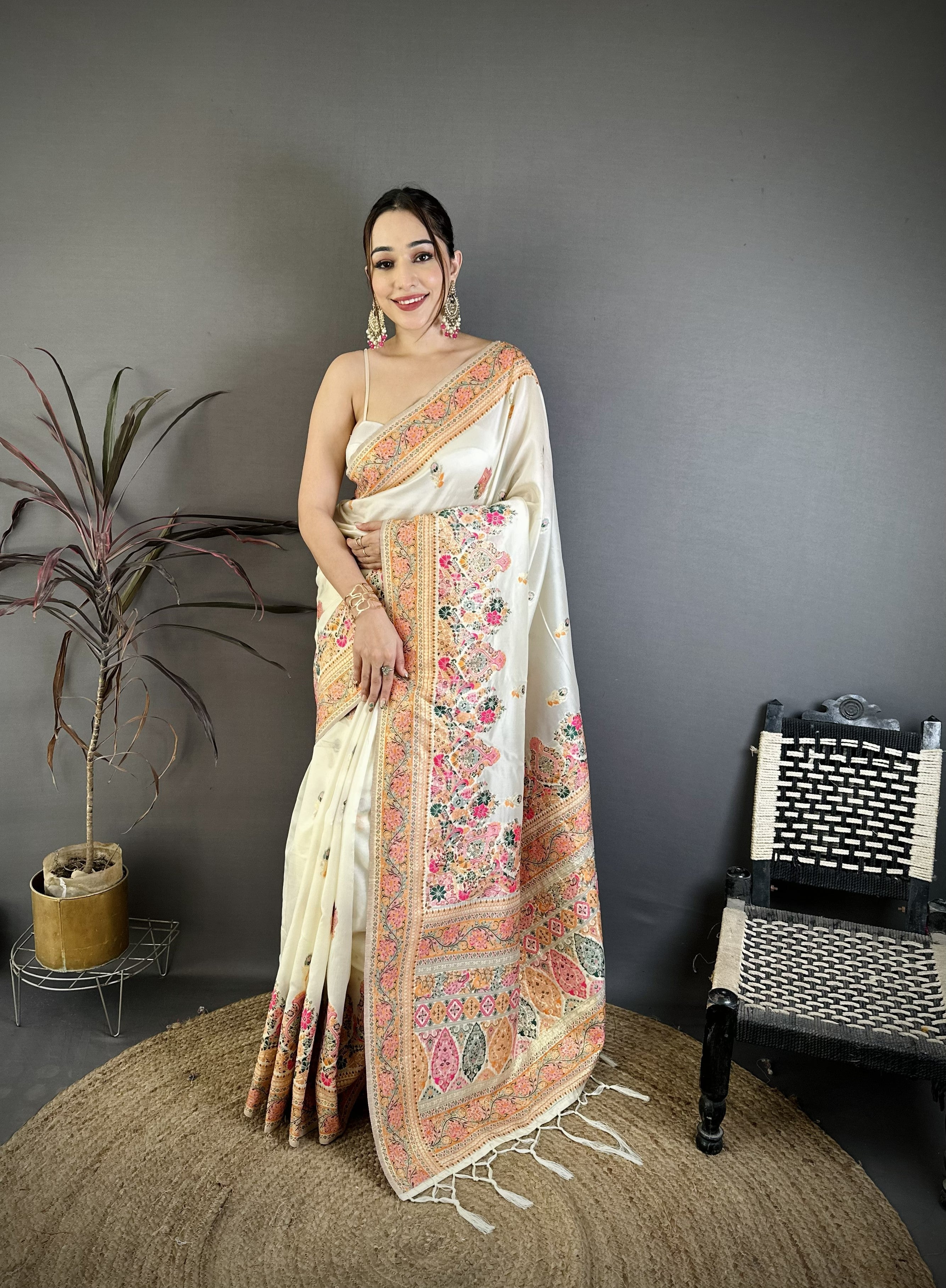 Elegant Wedding Wear Pure Soft Silk Printed Zari Weaving n Rich Pallu Designer Saree