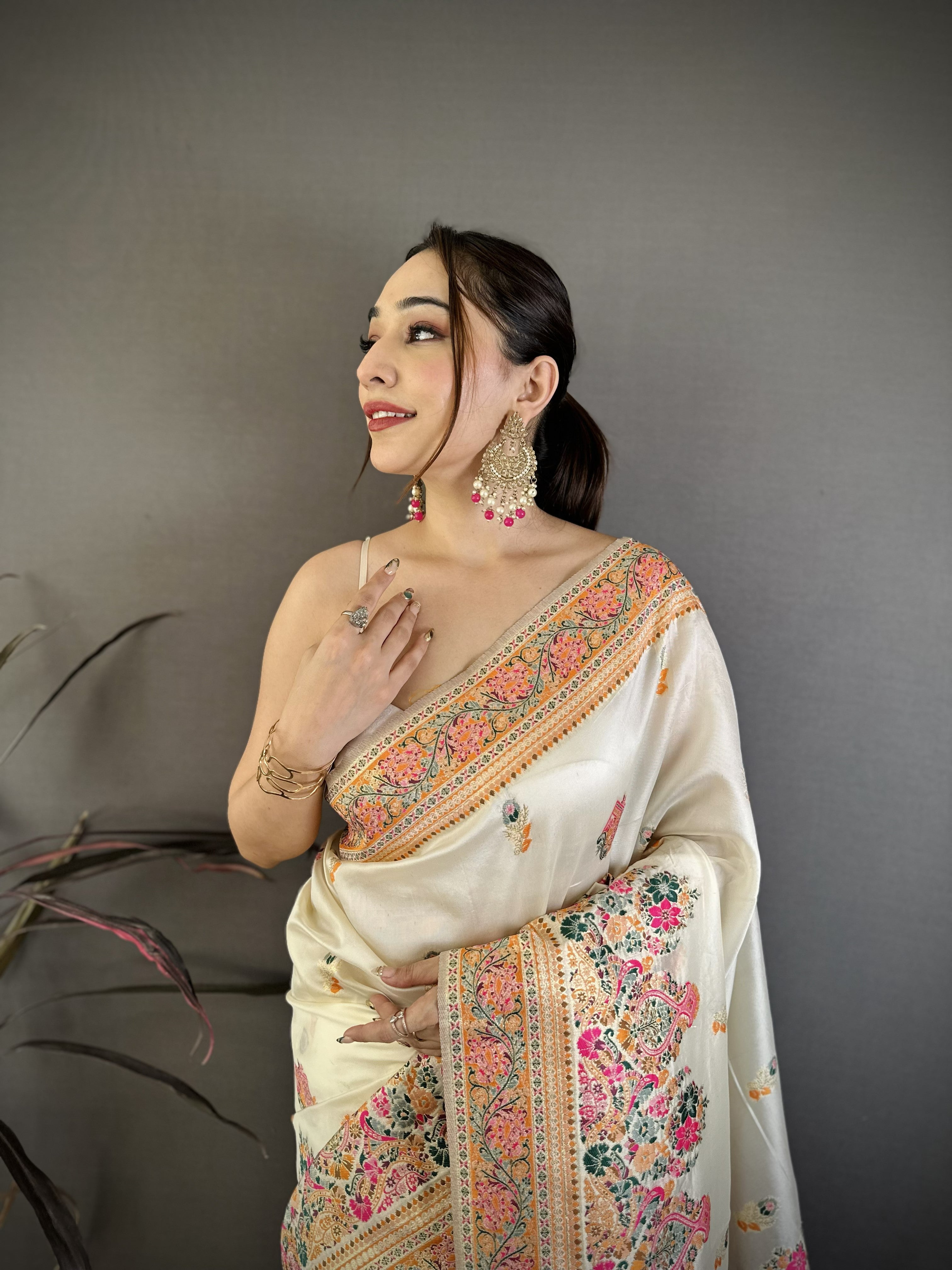 Elegant Wedding Wear Pure Soft Silk Printed Zari Weaving n Rich Pallu Designer Saree
