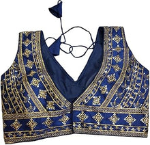 Load image into Gallery viewer, New Party Wear Silk Embroidery Work With Designer Readymade Blouse for Women
