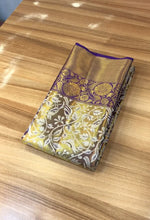 Load image into Gallery viewer, New Wedding Wear Kanjiviram Silk Pure Zari Weaving with Beautiful Meena Weaving Saree
